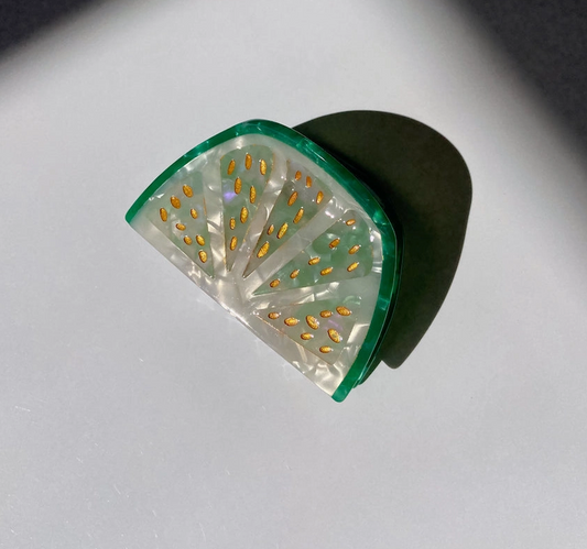 Lime Citrus Slice Hair Clip