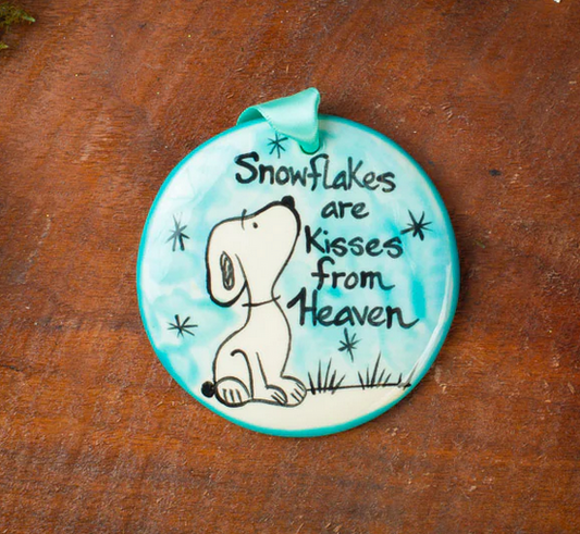 Snowflakes Are Kisses From Heaven Ornament