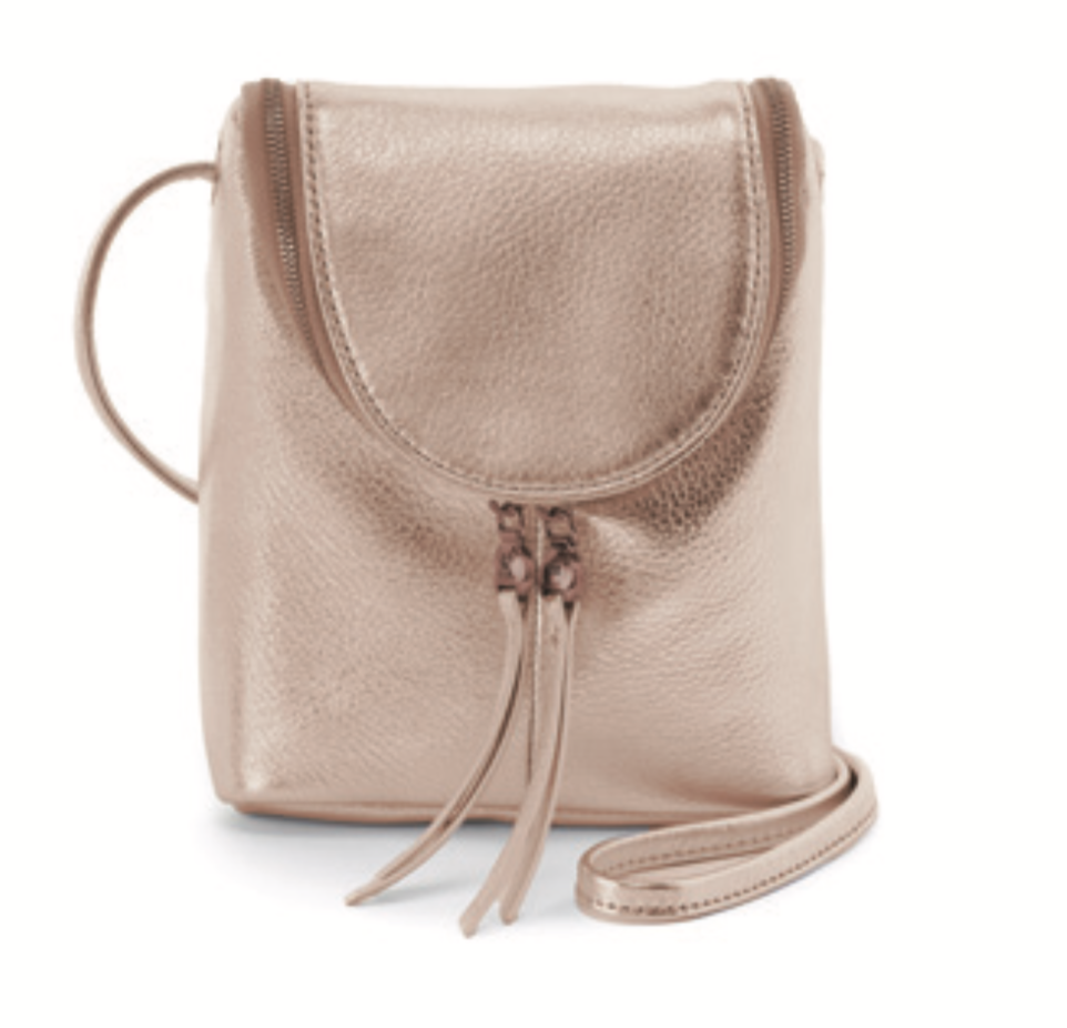 Fern Crossbody - Pink Gold Metallic