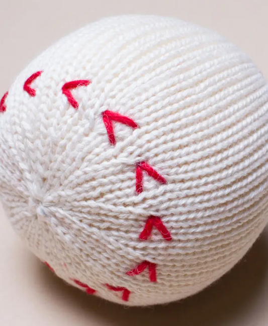 Baseball Knit Rattle