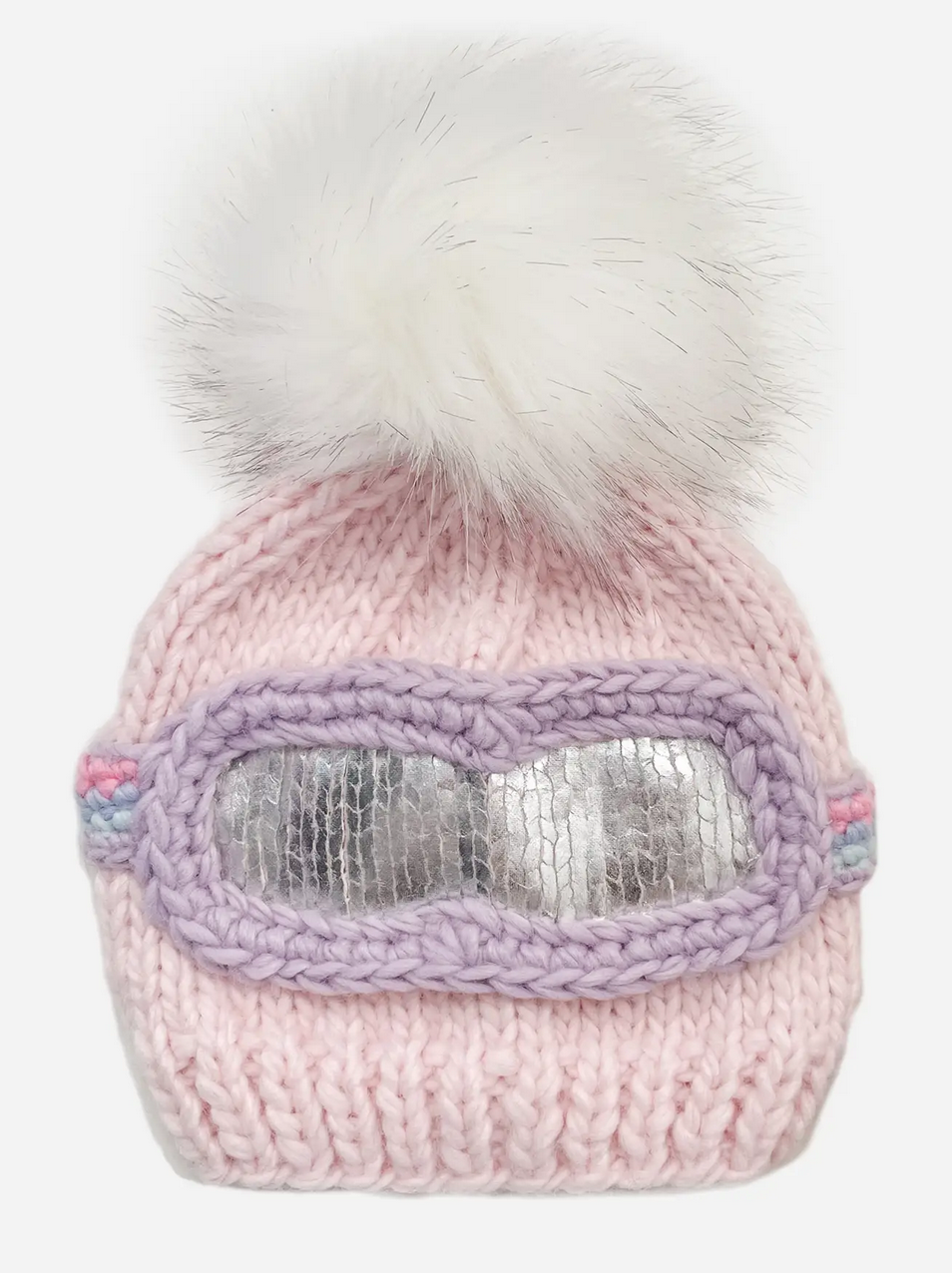 Baby Pink Ski Goggle Hat