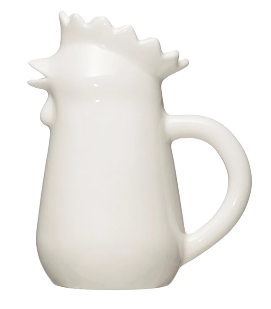 Stoneware Chicken Creamer