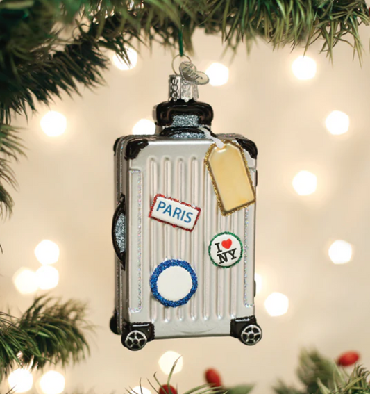 Rolling Suitcase Ornament