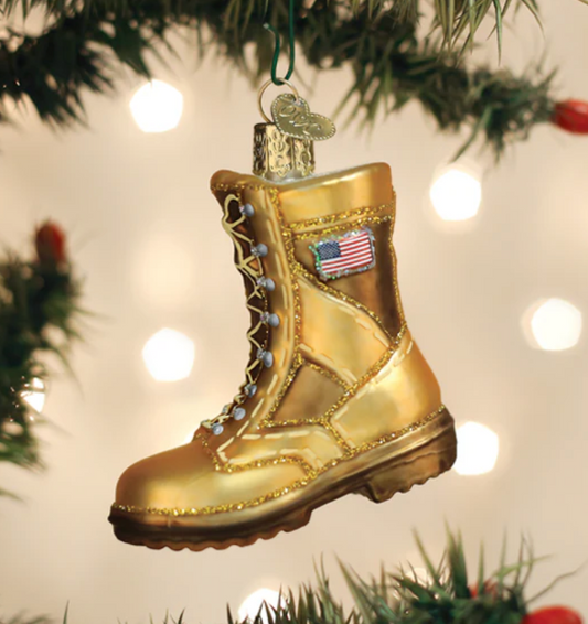 Military Boot Ornament