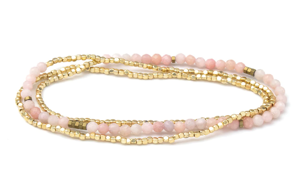 Pink Opal - Stone of Renewal - Bracelet or Necklace