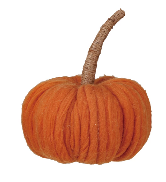 Wool Pumpkin  - Large