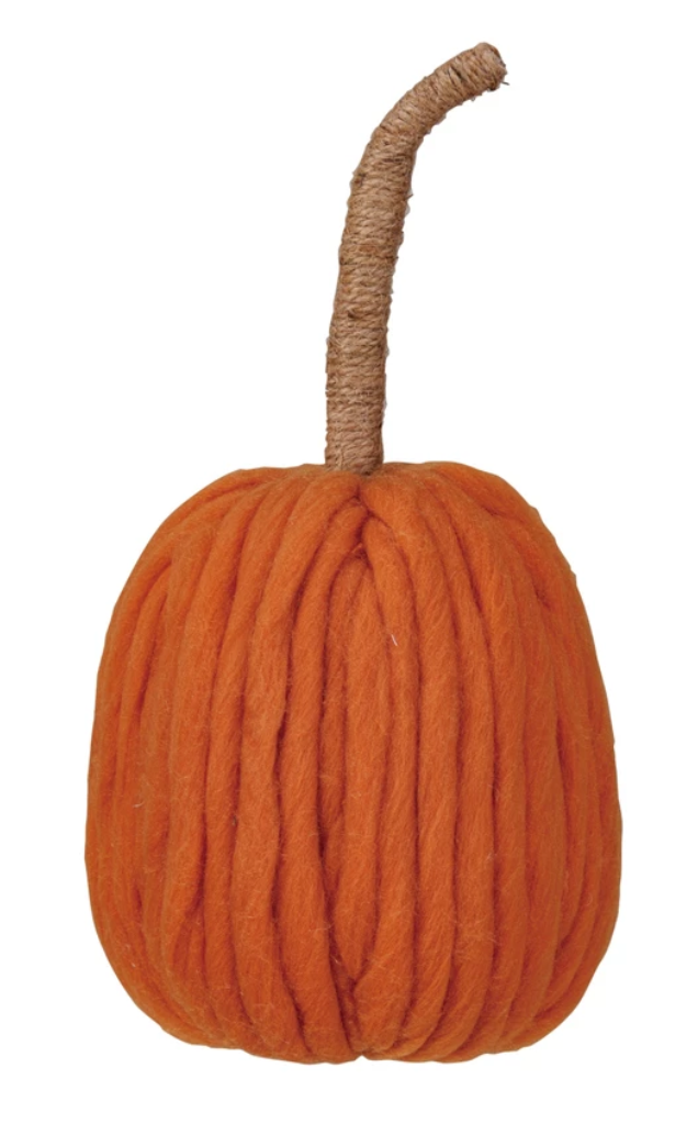 Wool Pumpkin  - Tall