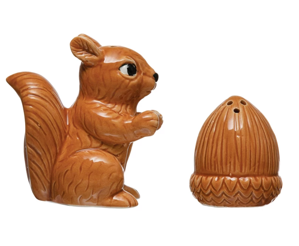 Squirrel Acorn Salt Pepper