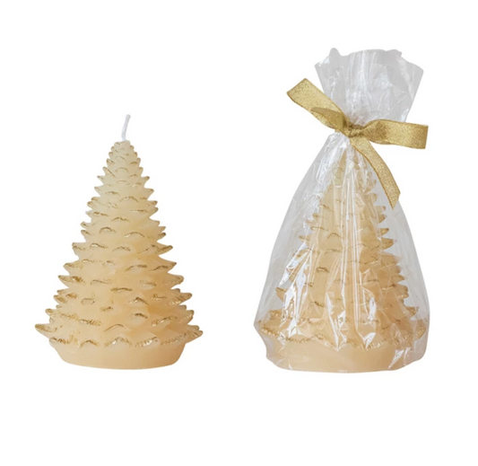 Eggnog Christmas Tree Candle