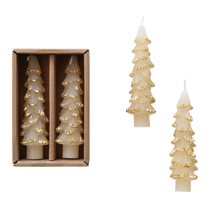 Eggnog Tree Shaped Taper - Short