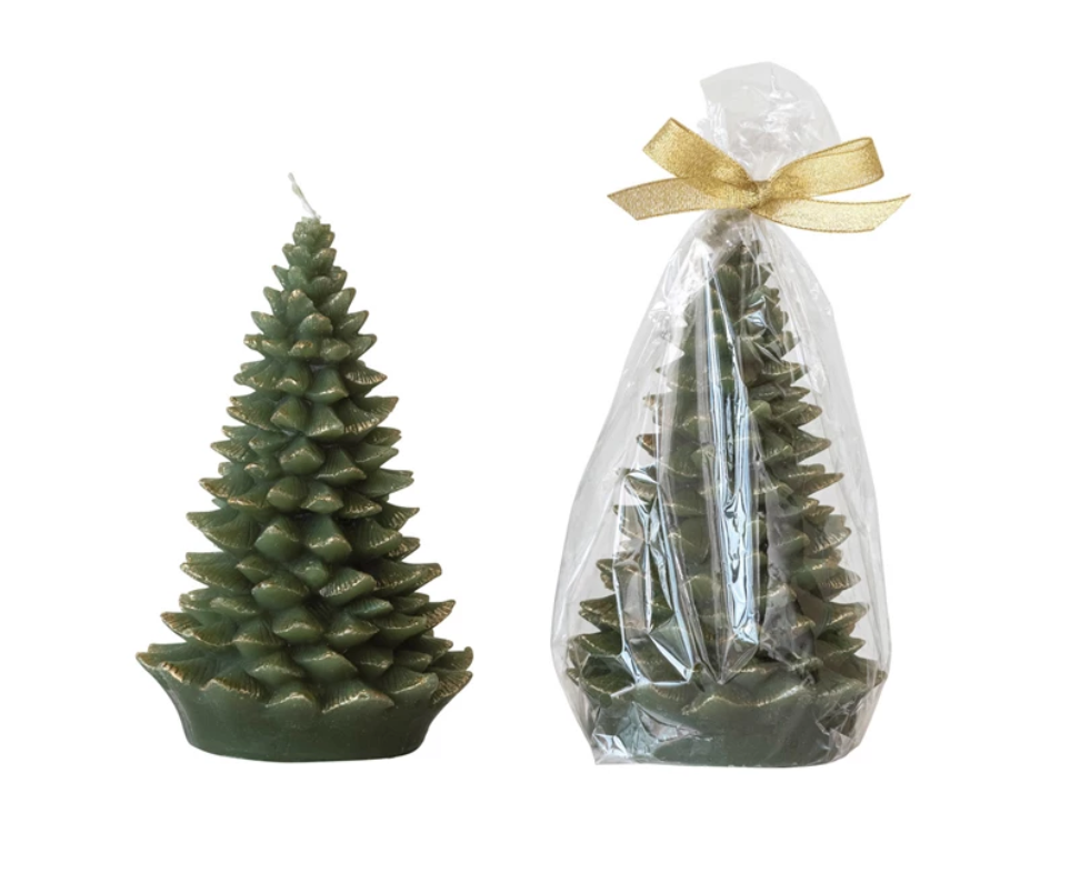 Evergreen Christmas Tree Candle - Tall