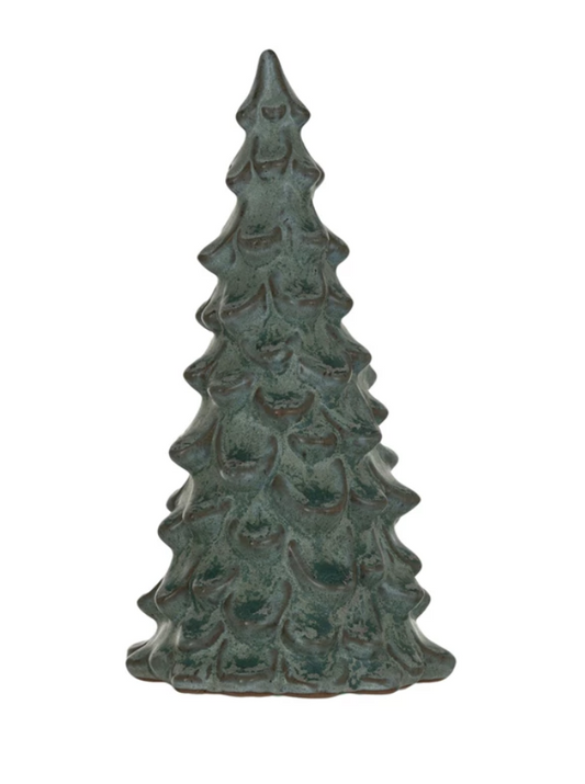 Green Stoneware Tree - Large