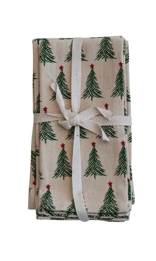 Christmas Tree Printed Napkins