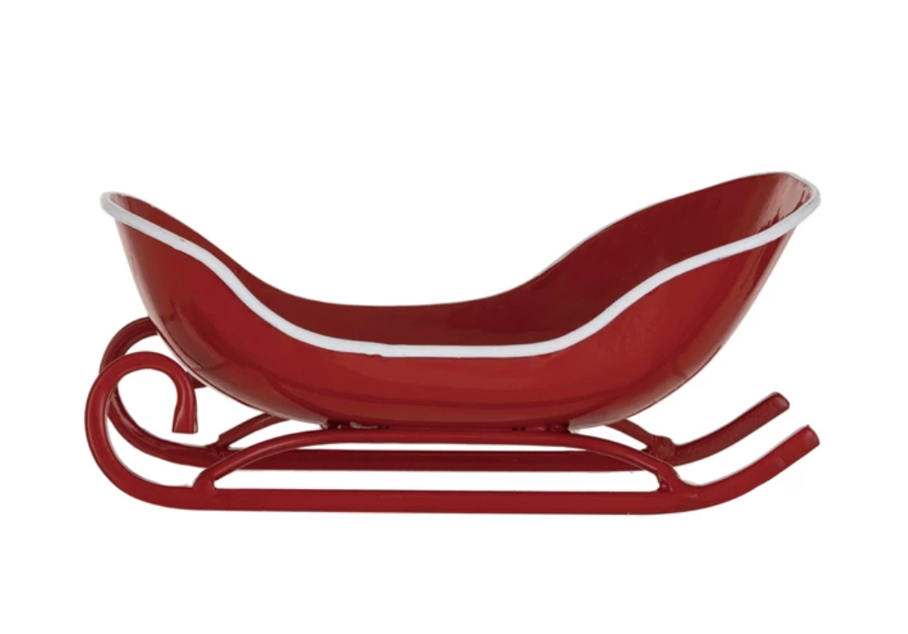 Metal Sleigh Decor