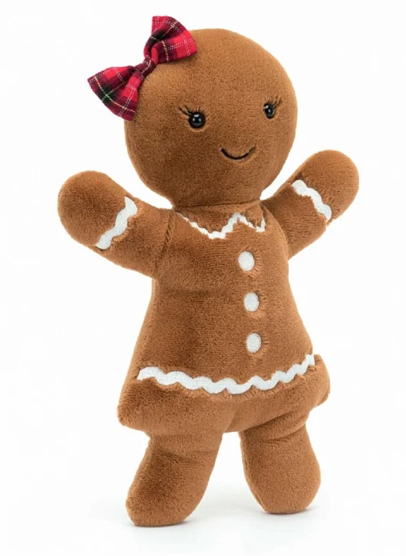 Jolly Gingerbread Ruby Plush - Large