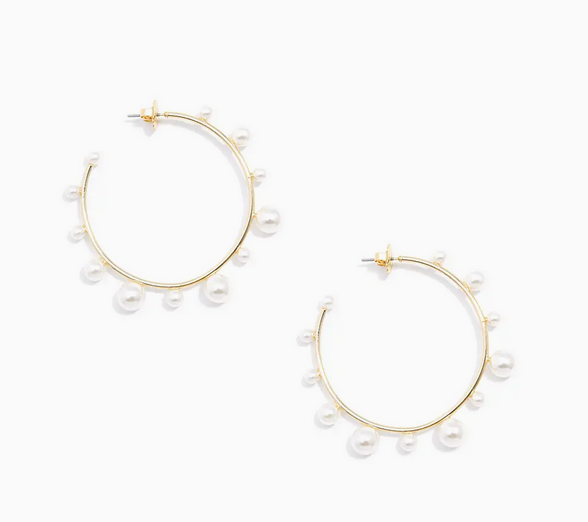 Pearl Hoop Earring