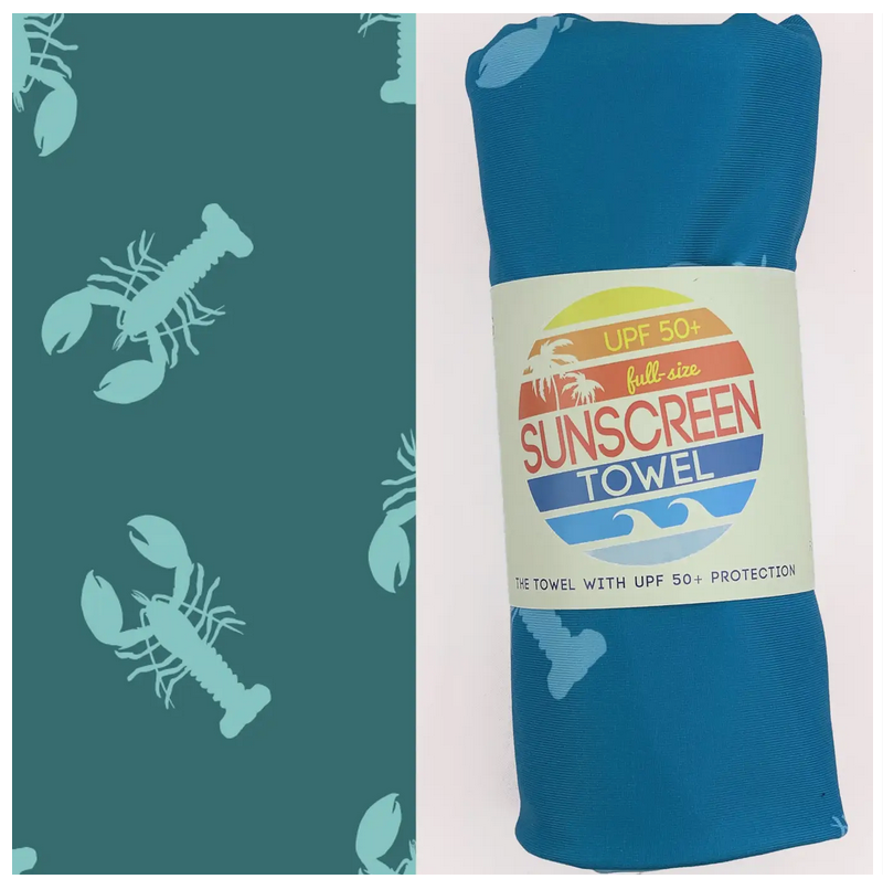 UPF 50 Pool/Beach Towel with Hood - Lobstah