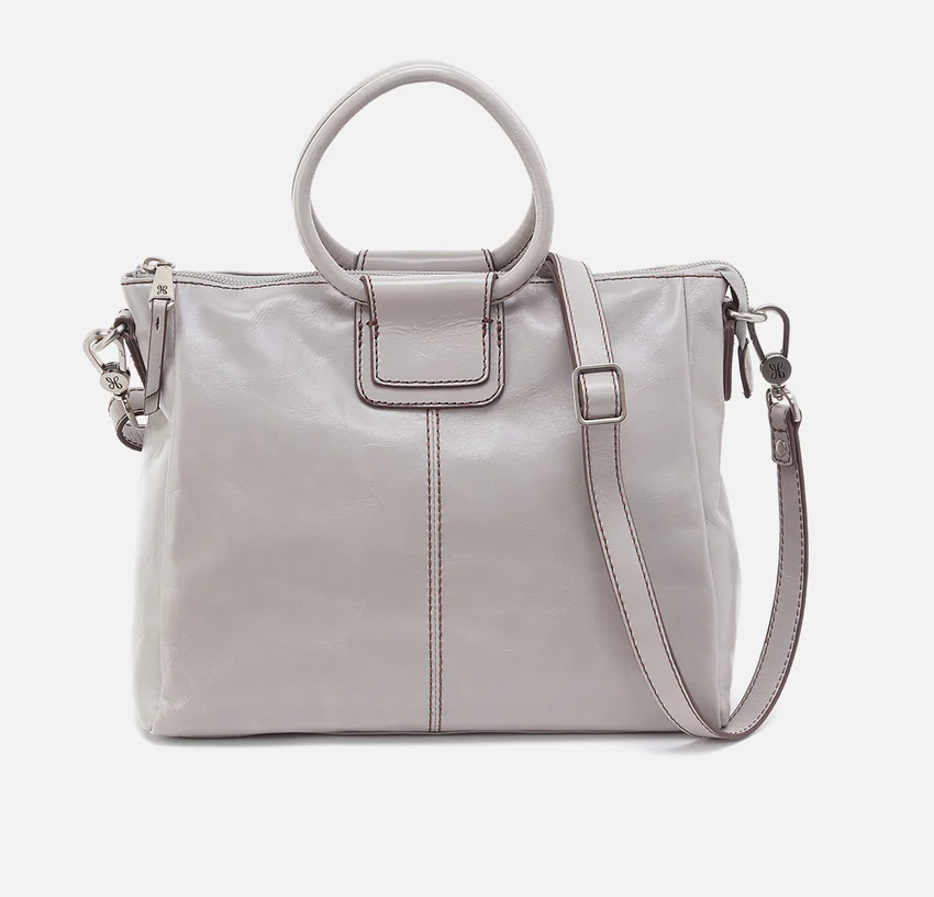 Sheila Medium Satchel - Light Grey