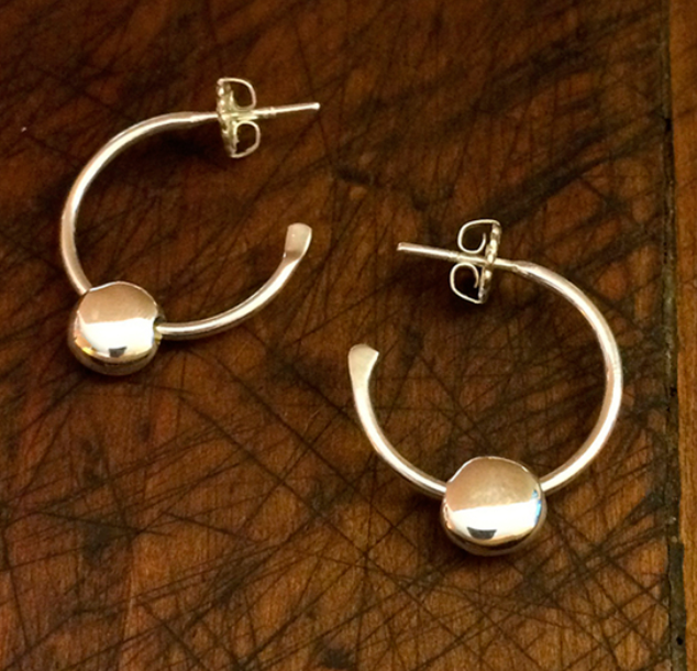 Dish On Hoop Earrings