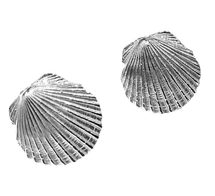 Scallop Stud Earrings