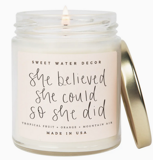 She Believed She Could Candle