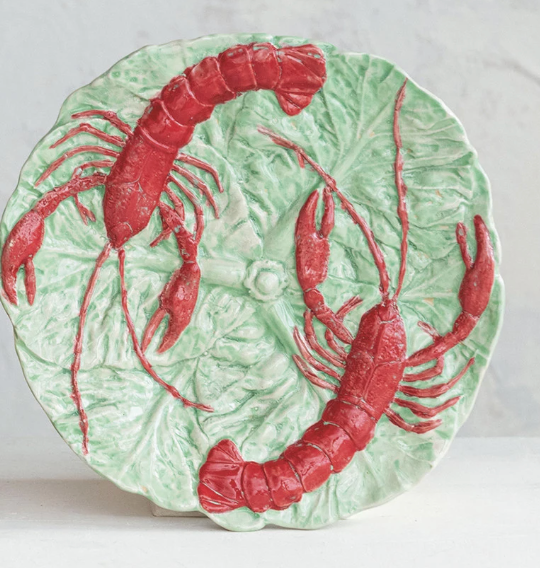 Embossed Lobster Plate