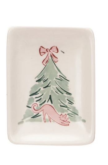 Holiday Dish With Animal & Saying