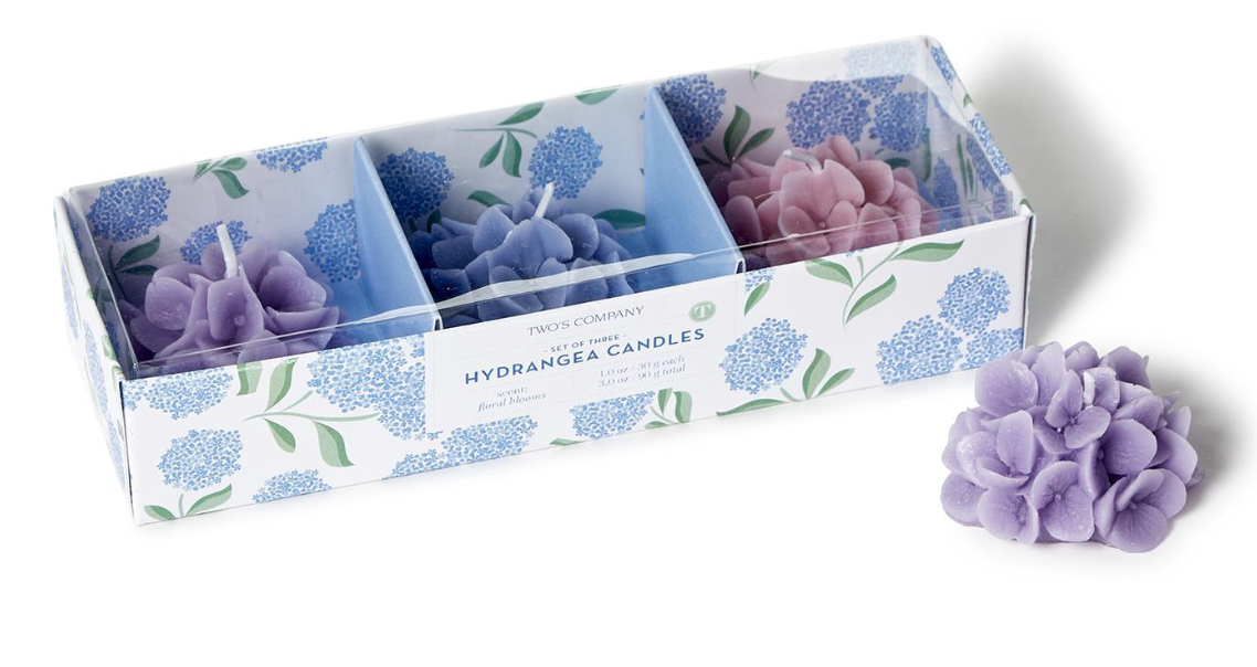 Box of 3 Hydrangea Bloom Candles