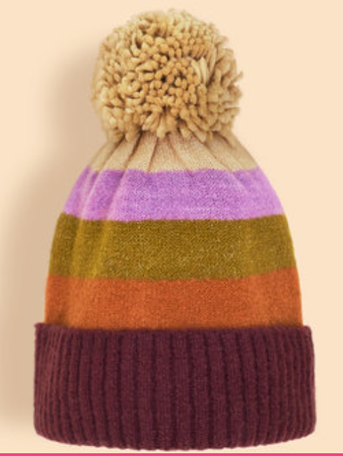 Lilia Bobble Hat - Mixed Vintage