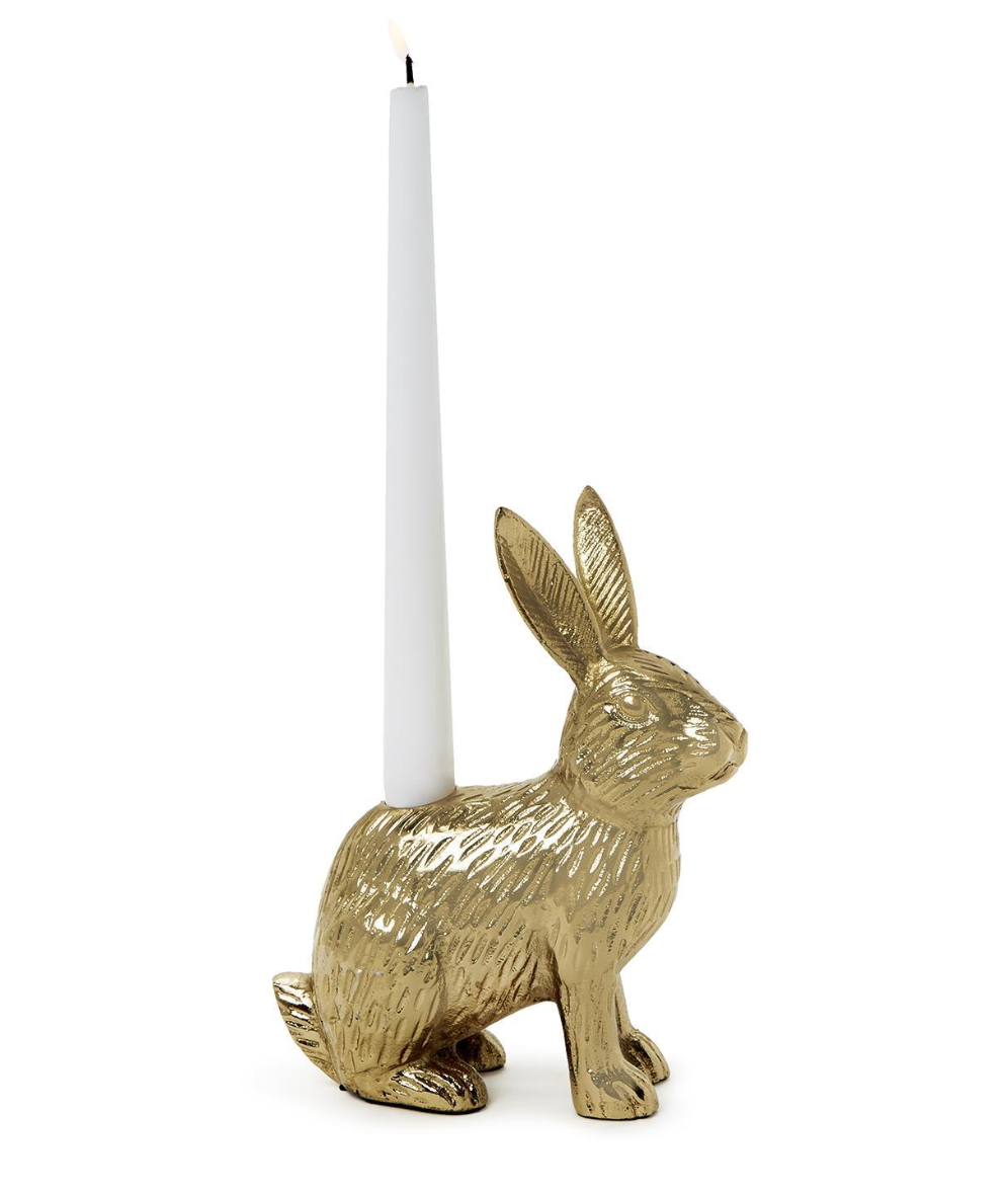 Golden Rabbit Taper Holder