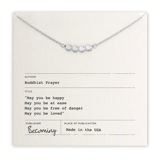 May You Be Happy Necklace - Silver