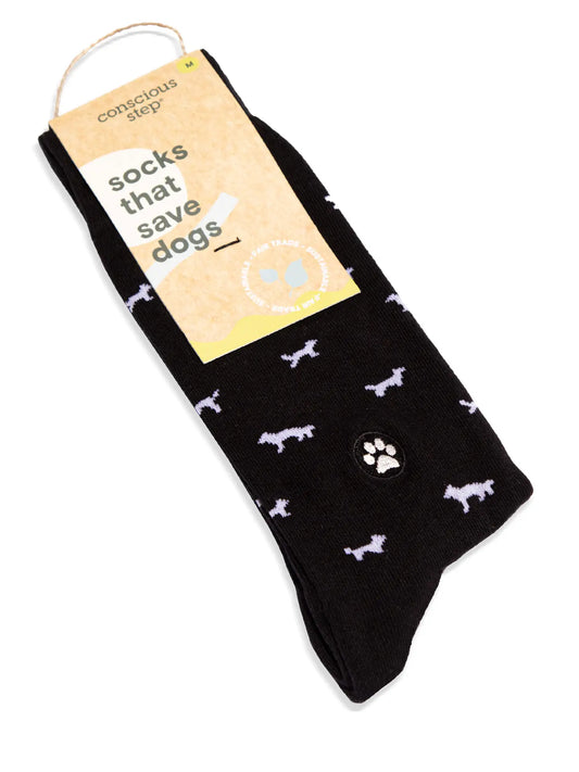 Socks That Save Dogs - Black Dogs