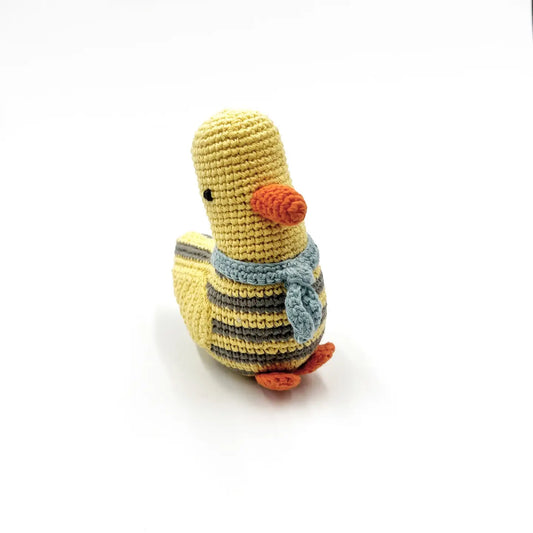 Yellow Striped Duck Rattle