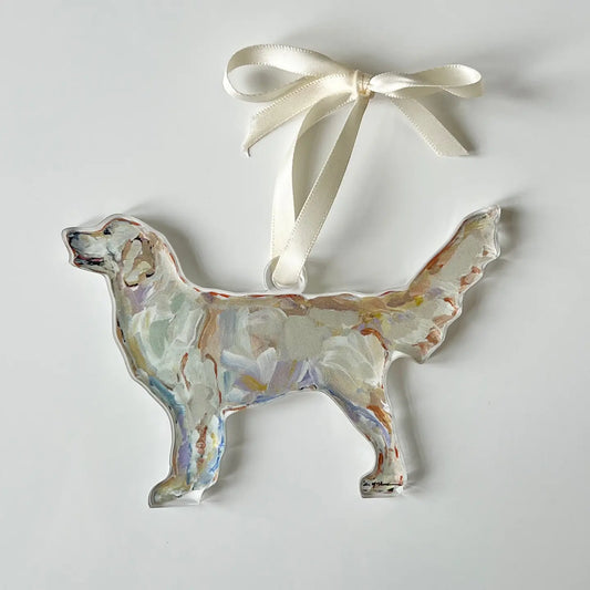 Dog Ornament - Golden Retriever Light