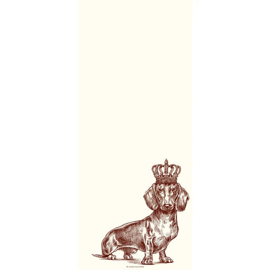 Long Notepad - Royal Dachshund