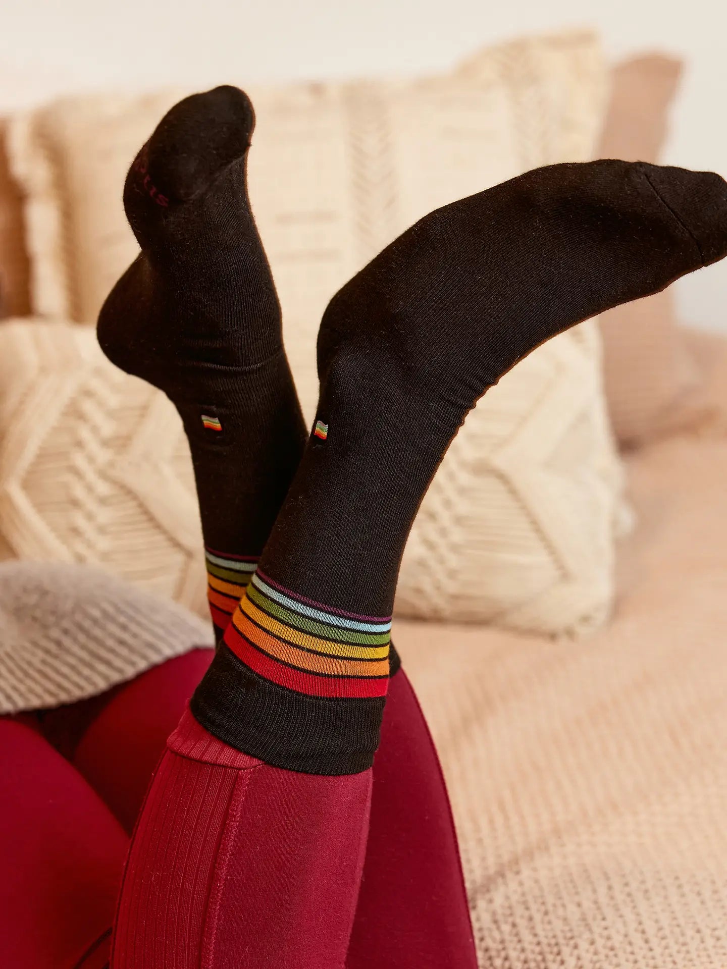 Socks That Save LGBTQ Lives - Rainbow Stripe