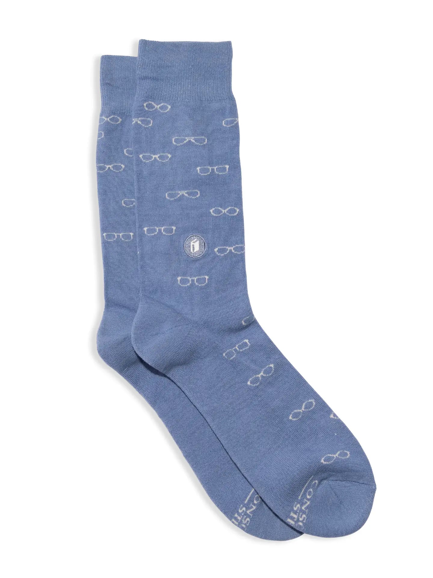 Socks That Gives Books - Blue Glasses