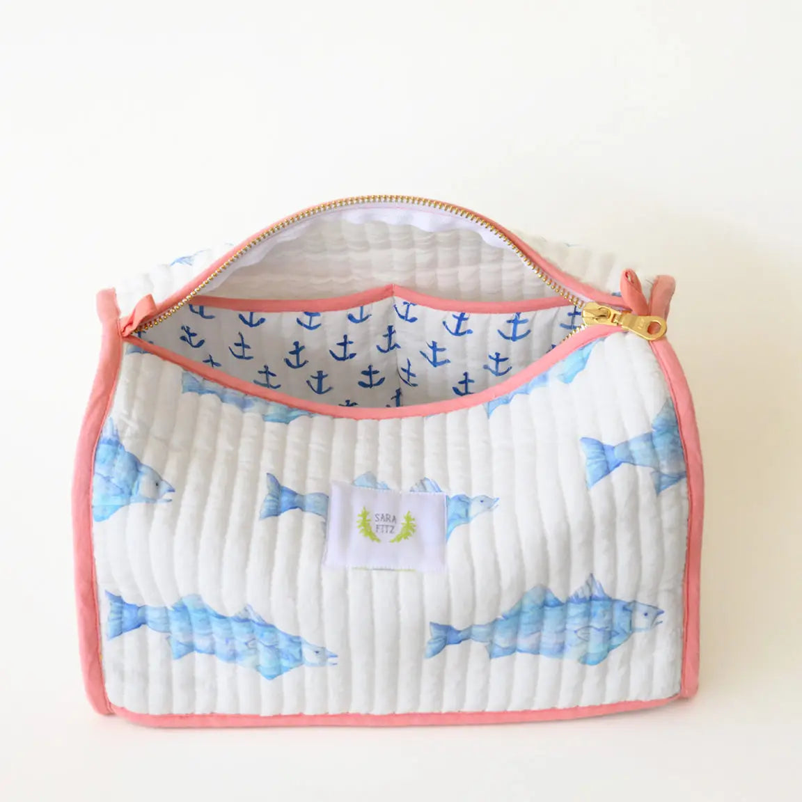 Blue Fish Cosmetic Pouch