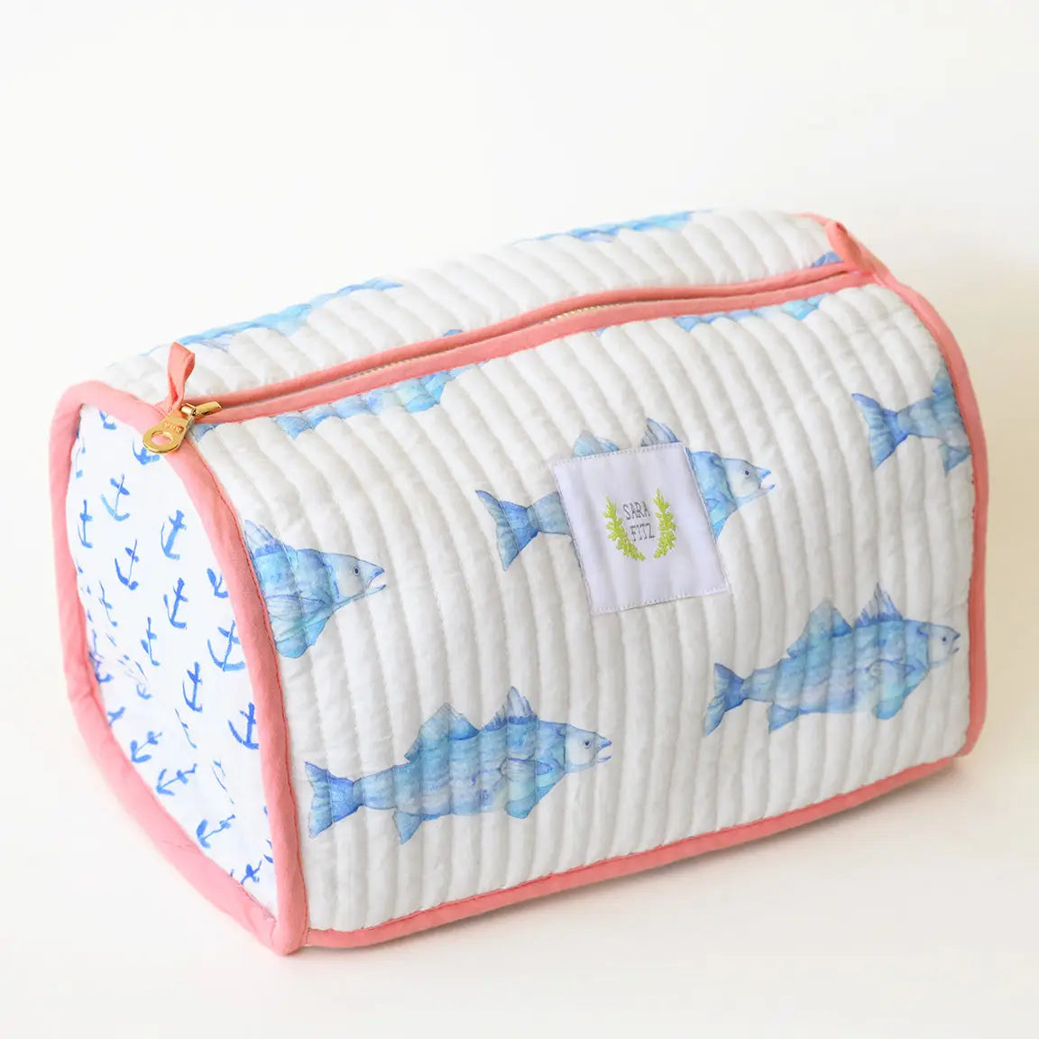 Blue Fish Cosmetic Pouch