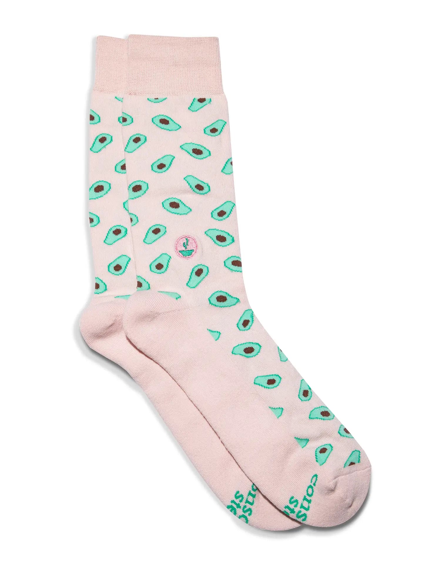 Socks That Provide Meals - Pink Avocados