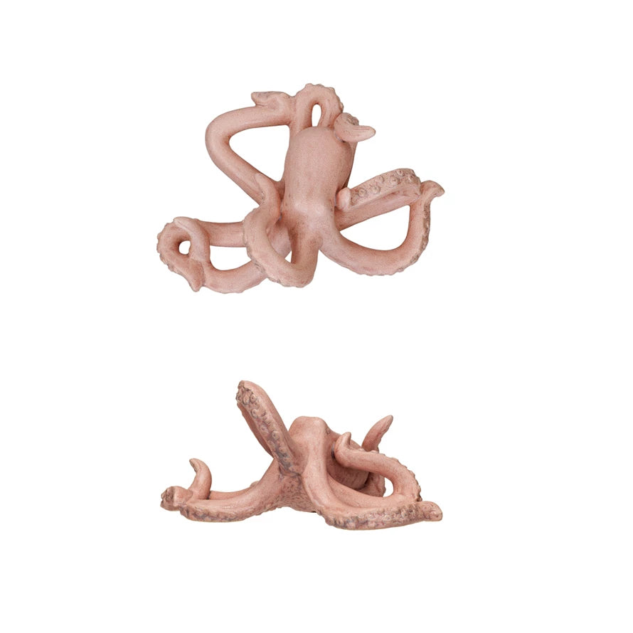 Stoneware Octopus Decor