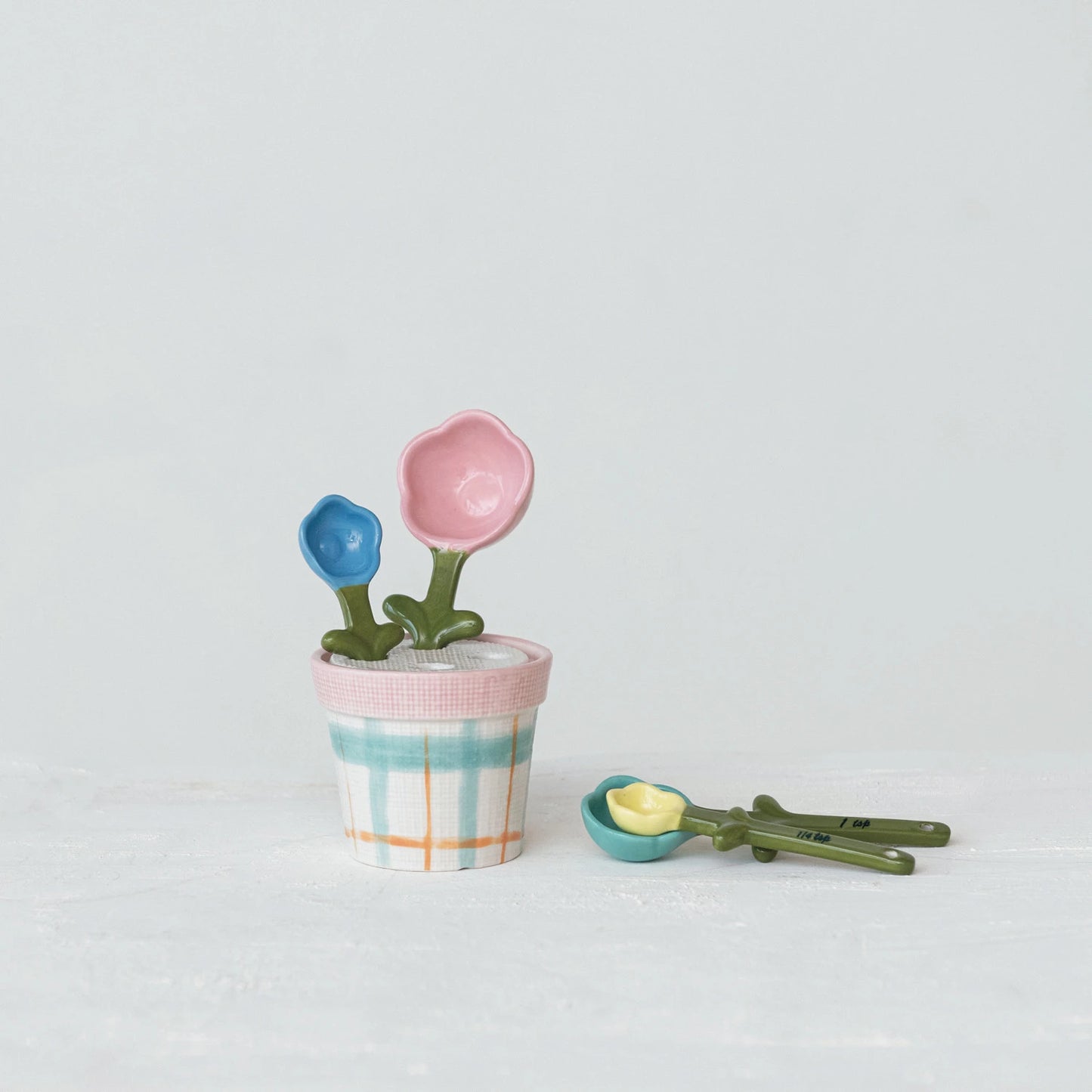 Measuring Spoons In Flower Pot