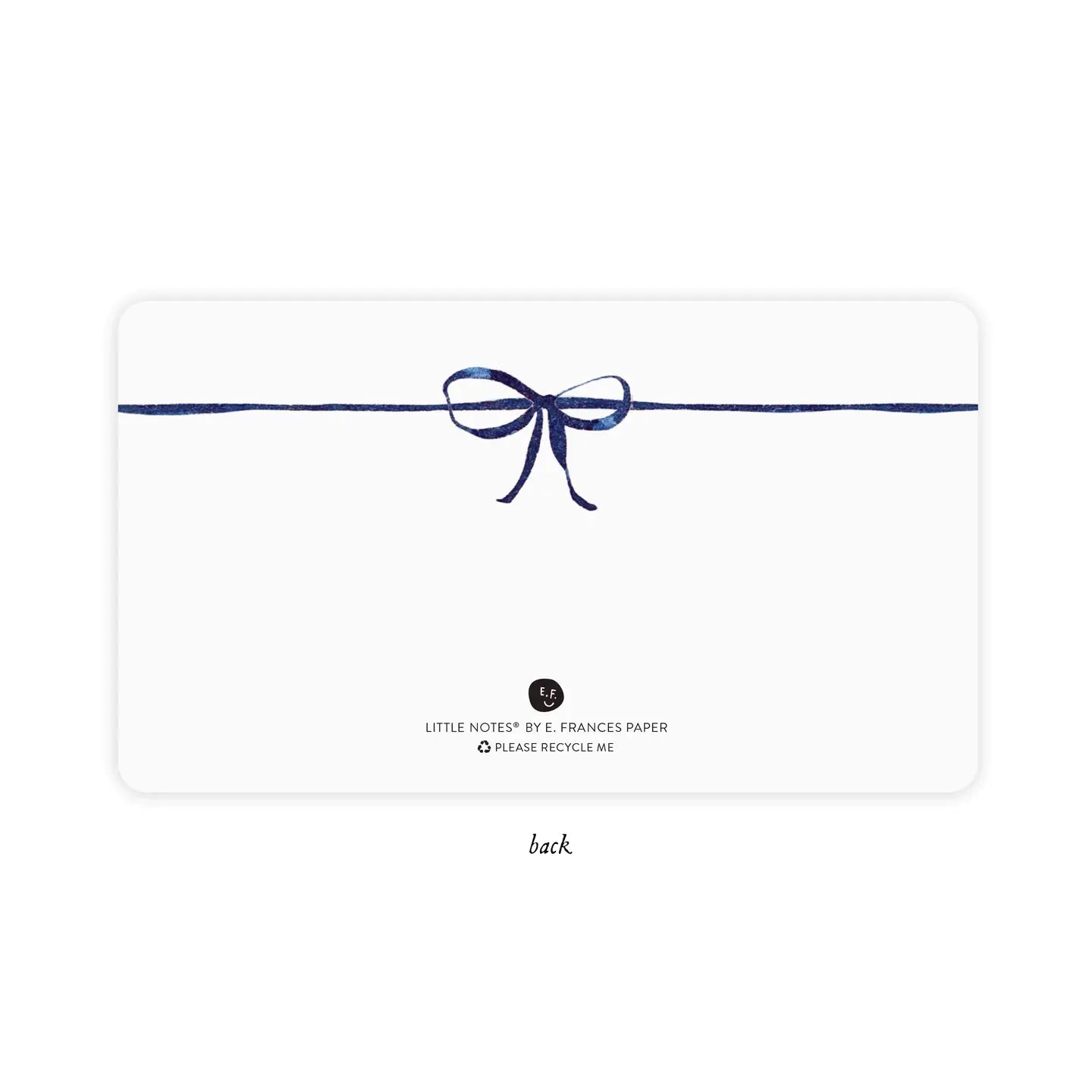 Little Notes - Navy Bow