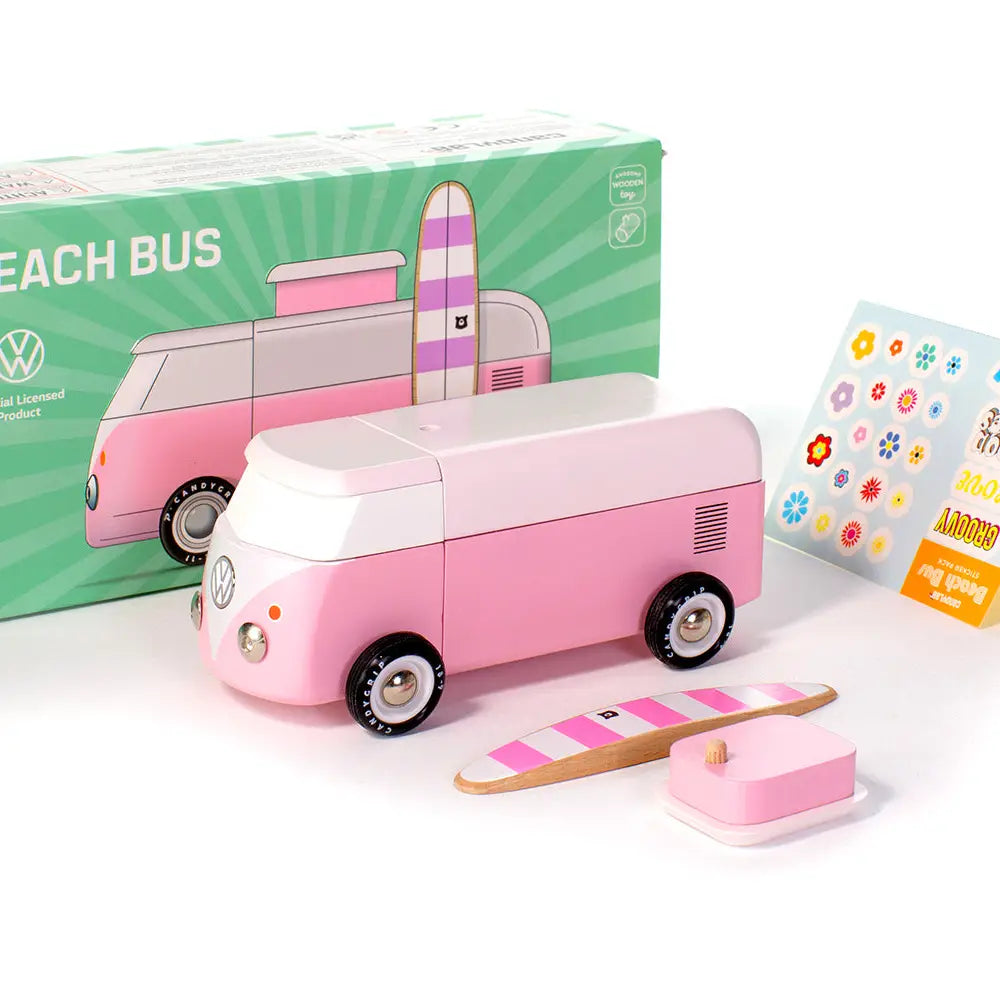 Push Toy - Pink VW Bus