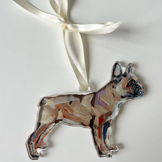 Dog Ornament - Frenchie Blonde