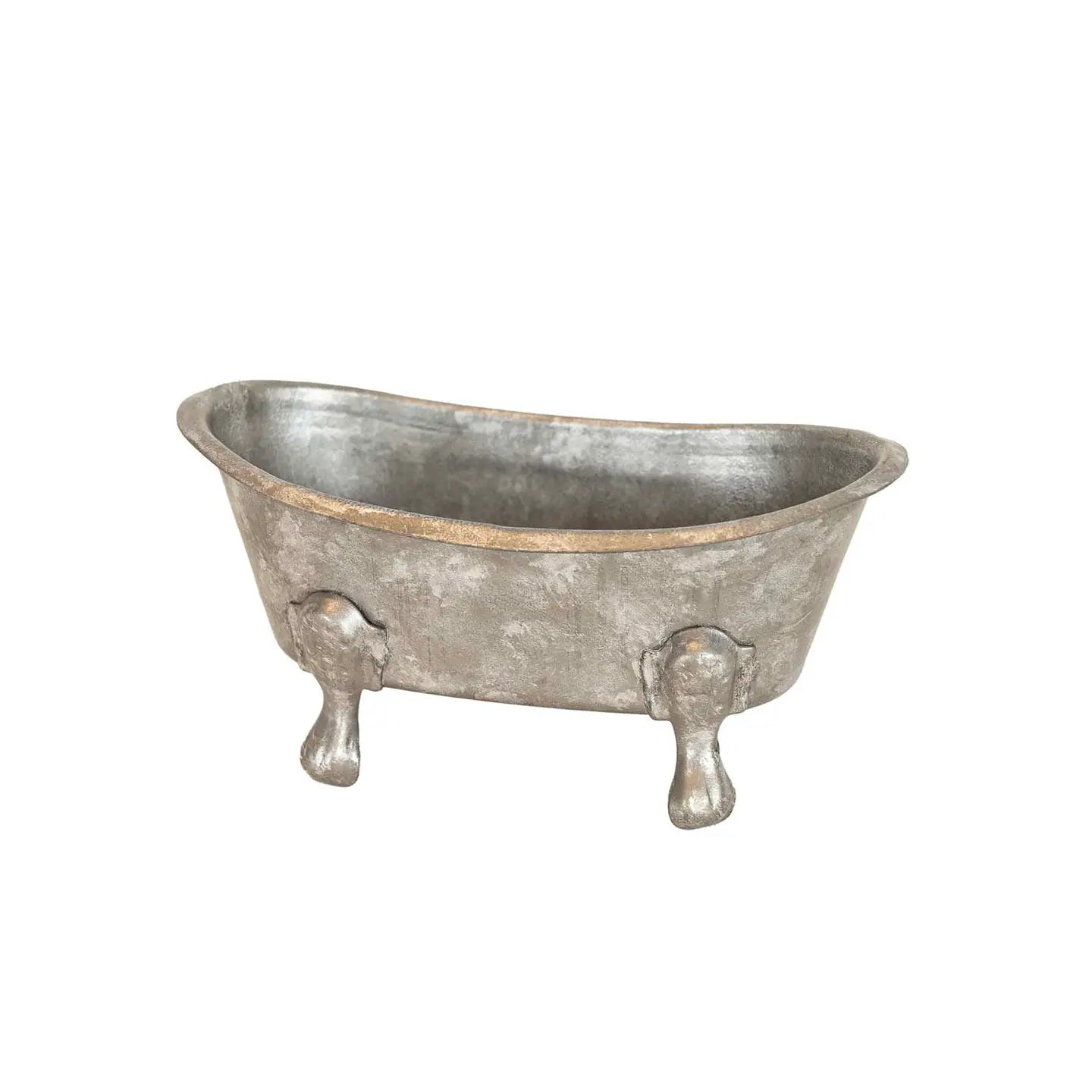 Silver Vintage Mini Bathtub Soap Dish