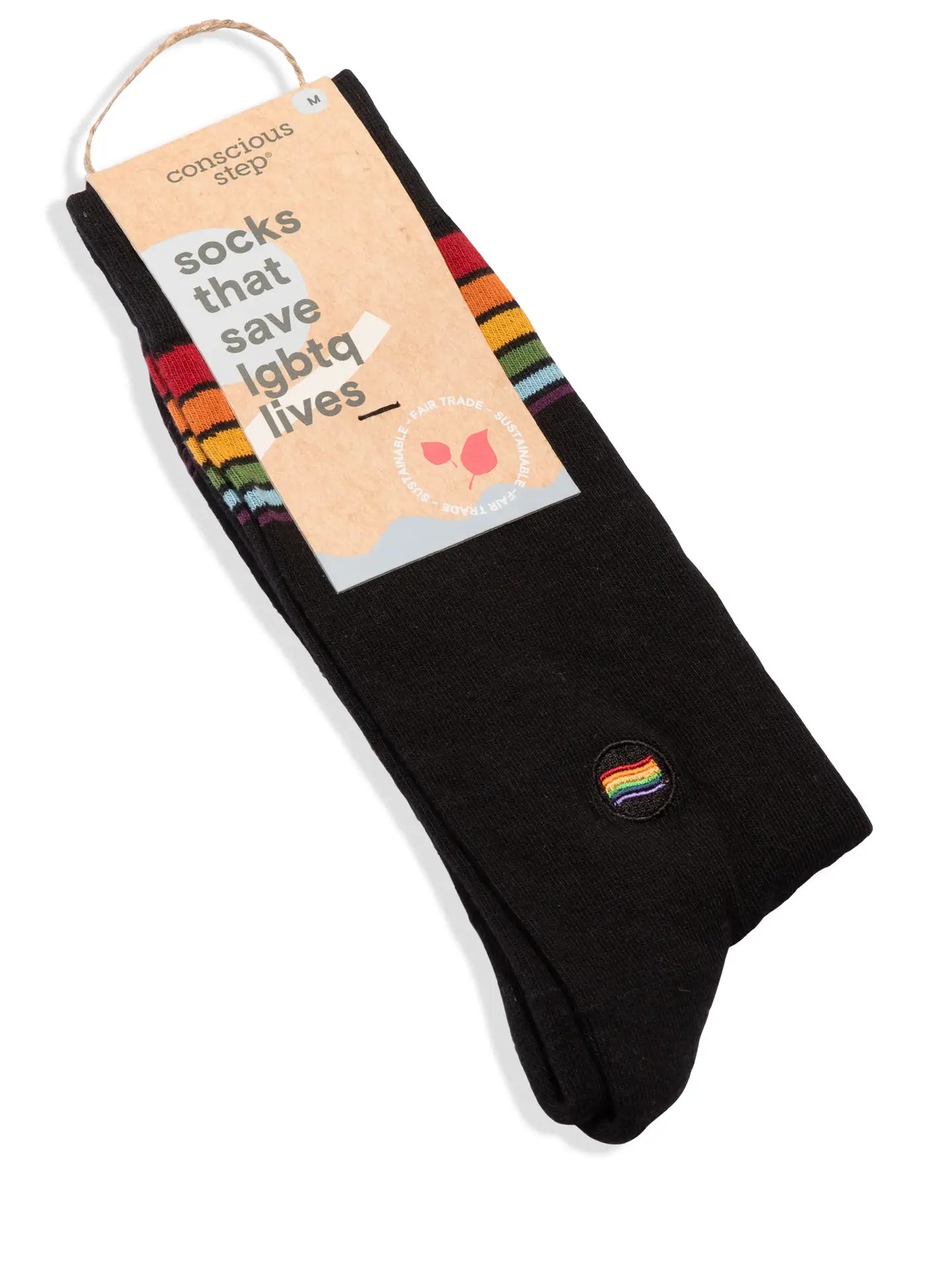 Socks That Save LGBTQ Lives - Rainbow Stripe