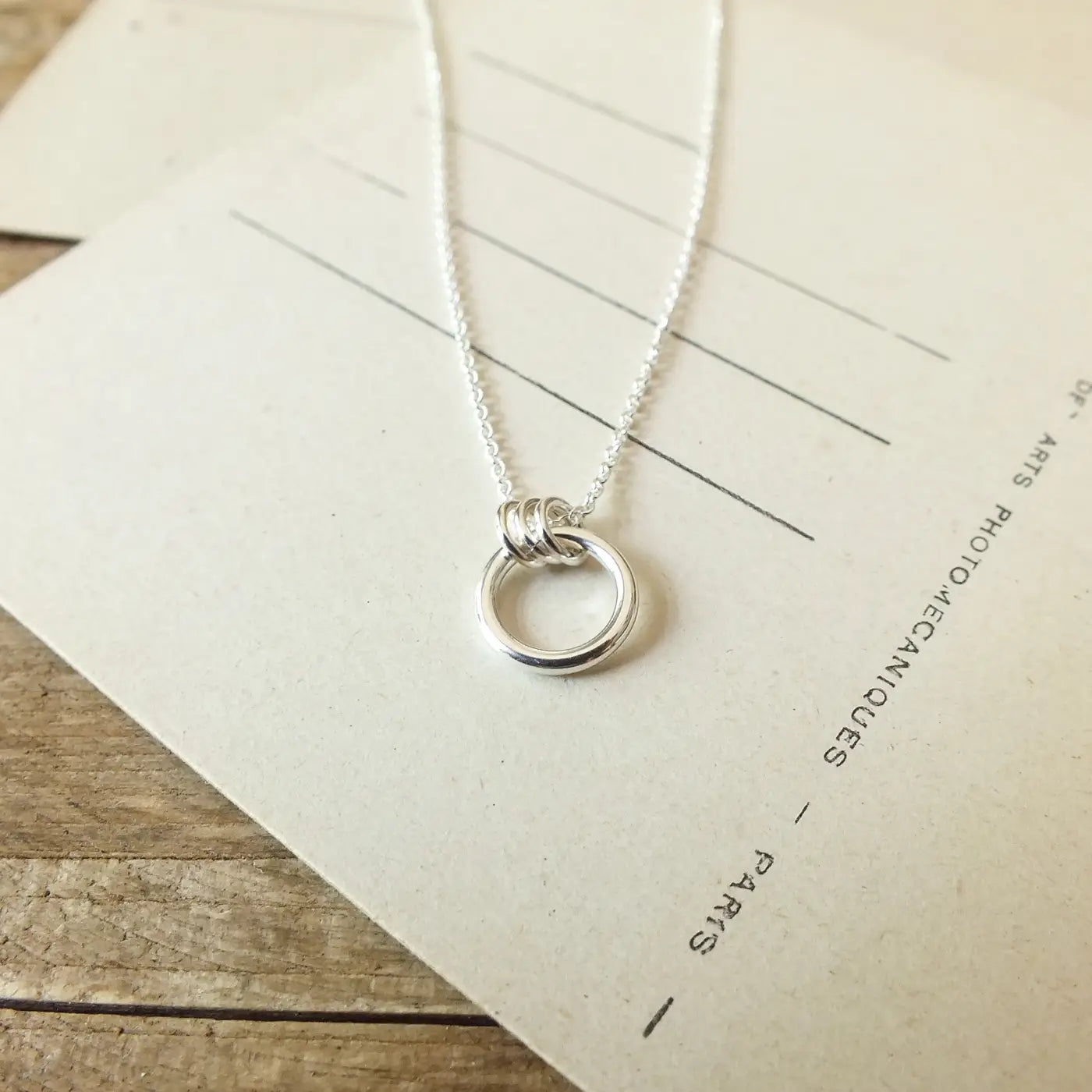 Family Circle Necklace - Silver