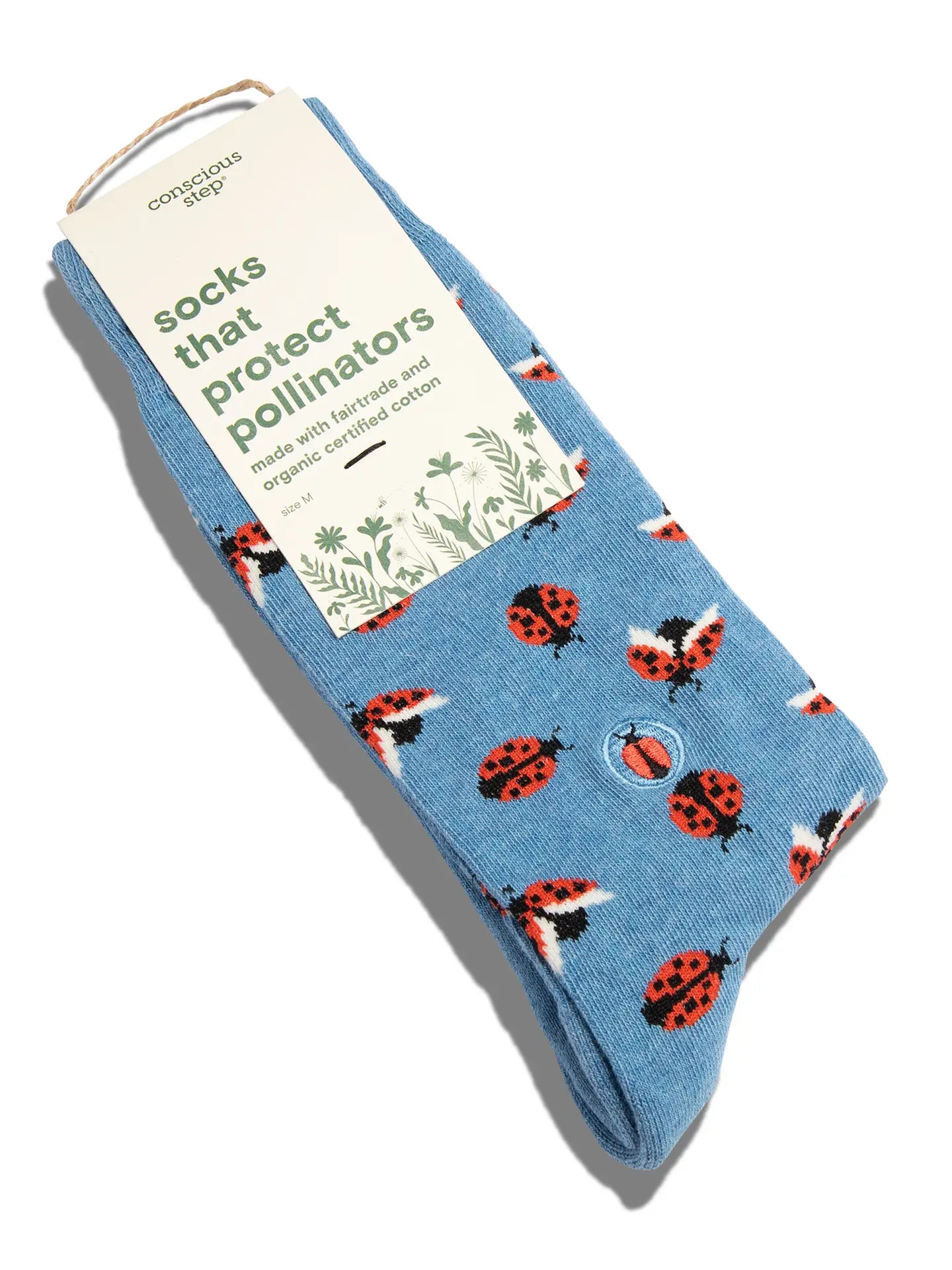 Socks That Protect Pollinators - Ladybugs