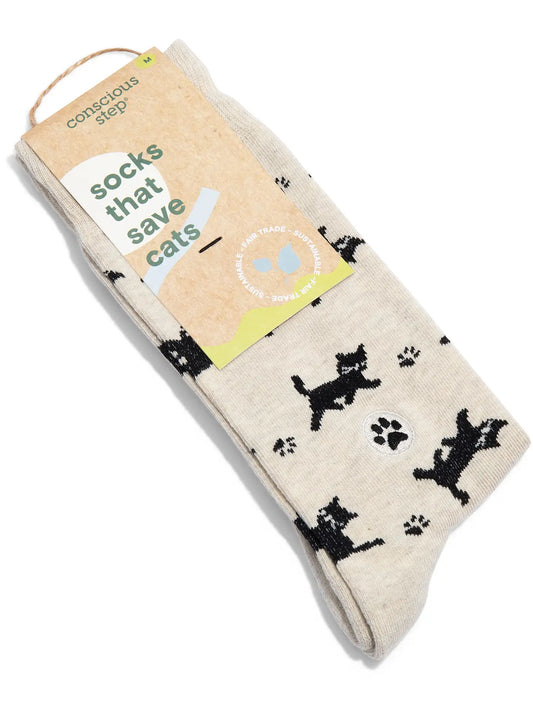 Socks That Save Cats - Beige